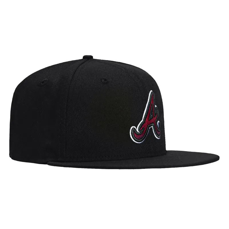 New Era 59Fifty Gradient Logo Atlanta Braves Hat - Black sold by Hat Club
