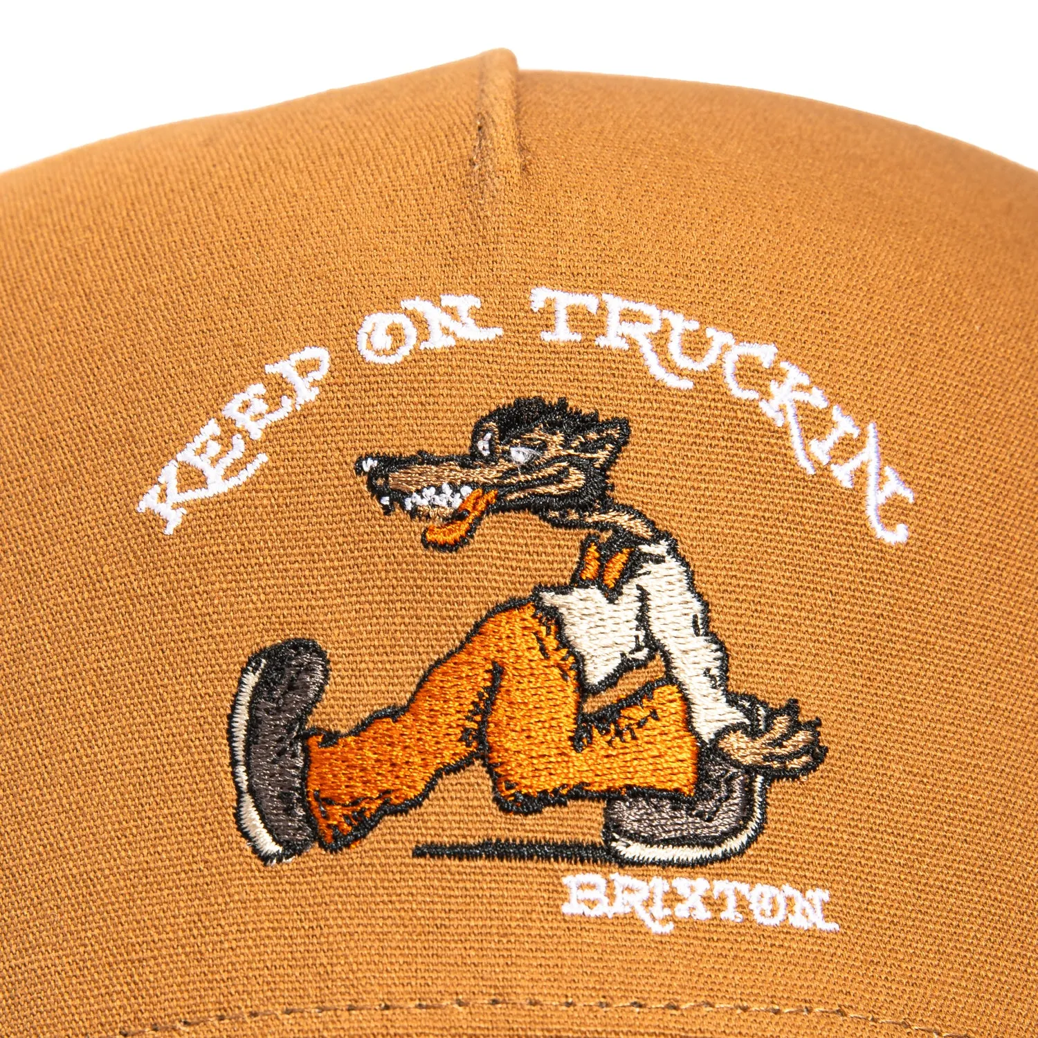 Brixton Stride Netplus Trucker Snapback Hat - Copper sold by Hat Club product image thumbnail 3
