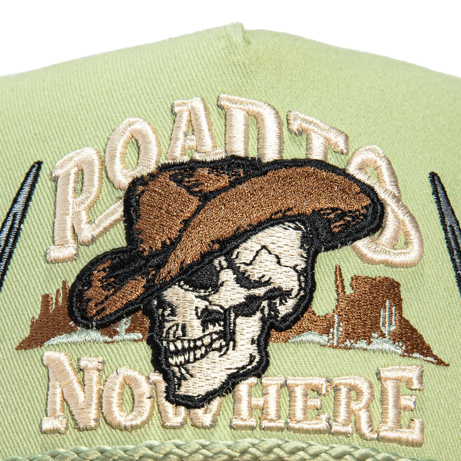 Field Grade Road to Nowhere Barbed Wire Snapback Rope Hat - Green, Tan sold by Hat Club product image thumbnail 3