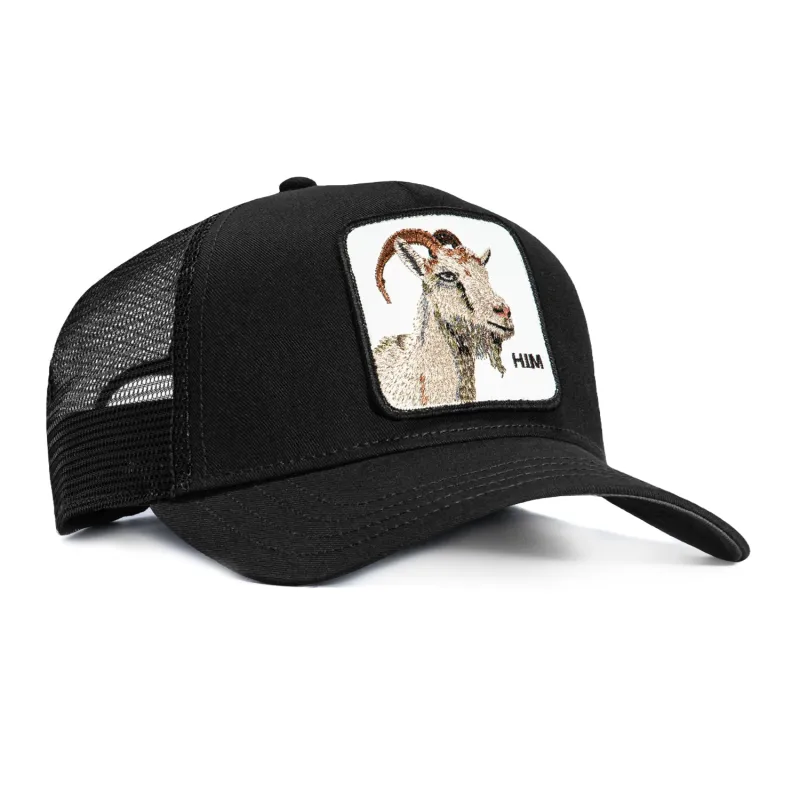 Goorin Bros Him Goat Adjustable Snapback Trucker Hat - Black sold by Hat Club