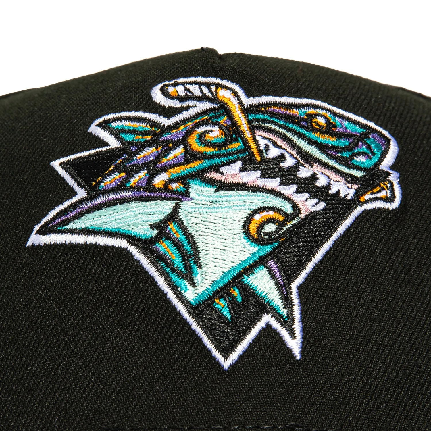 New Era 9Forty A-Frame San Jose Sharks Tiburones Logo Patch Snapback Hat - Black, Purple sold by Hat Club product image thumbnail 3