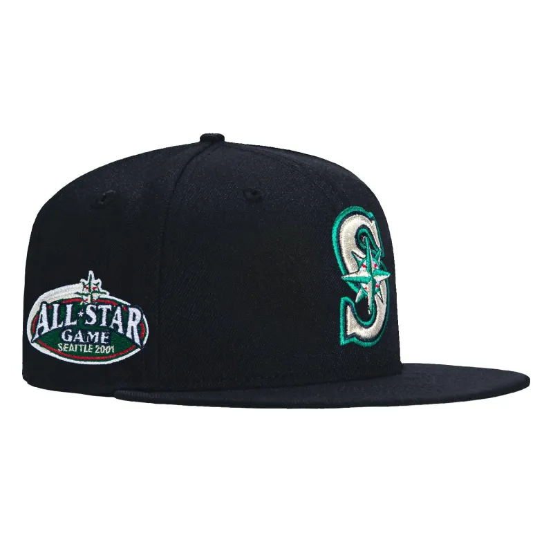 New Era 59Fifty Seattle Mariners 2001 All Star Game Patch Hat - Navy sold by Hat Club