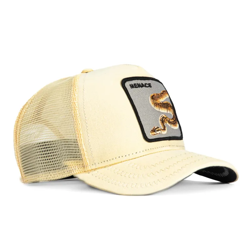 Goorin Bros Deadly Companion Menace Adjustable Snapback Trucker Hat - Tan sold by Hat Club