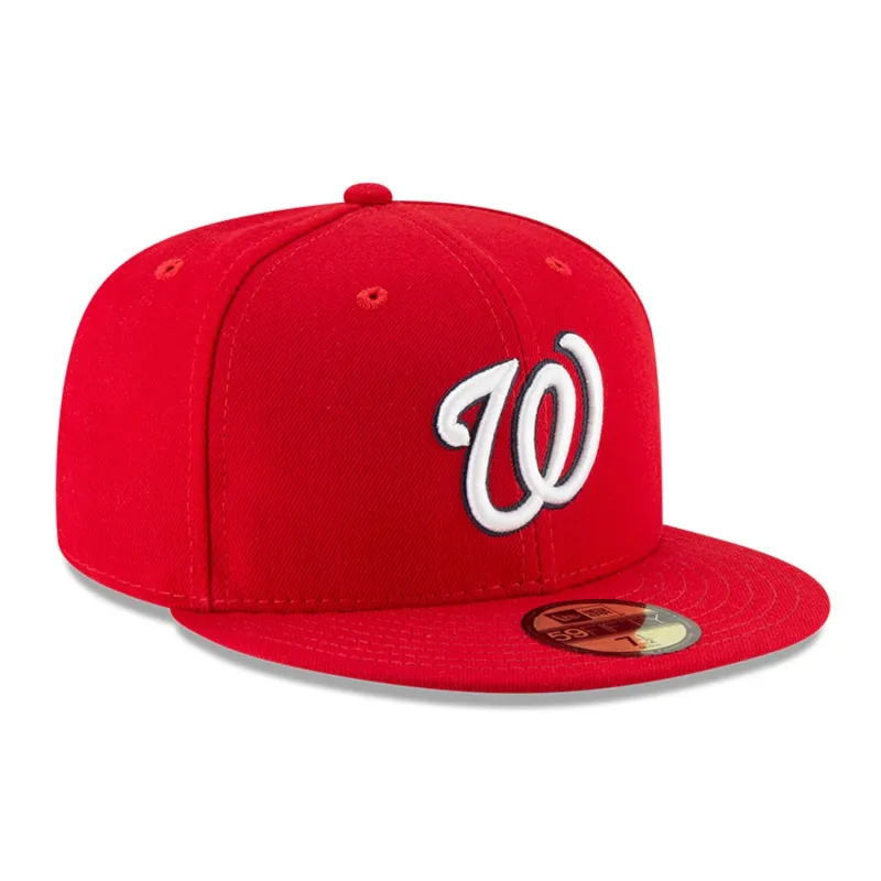 New Era 59Fifty Authentic Collection Washington Nationals Fitted Game Hat - Red sold by Hat Club