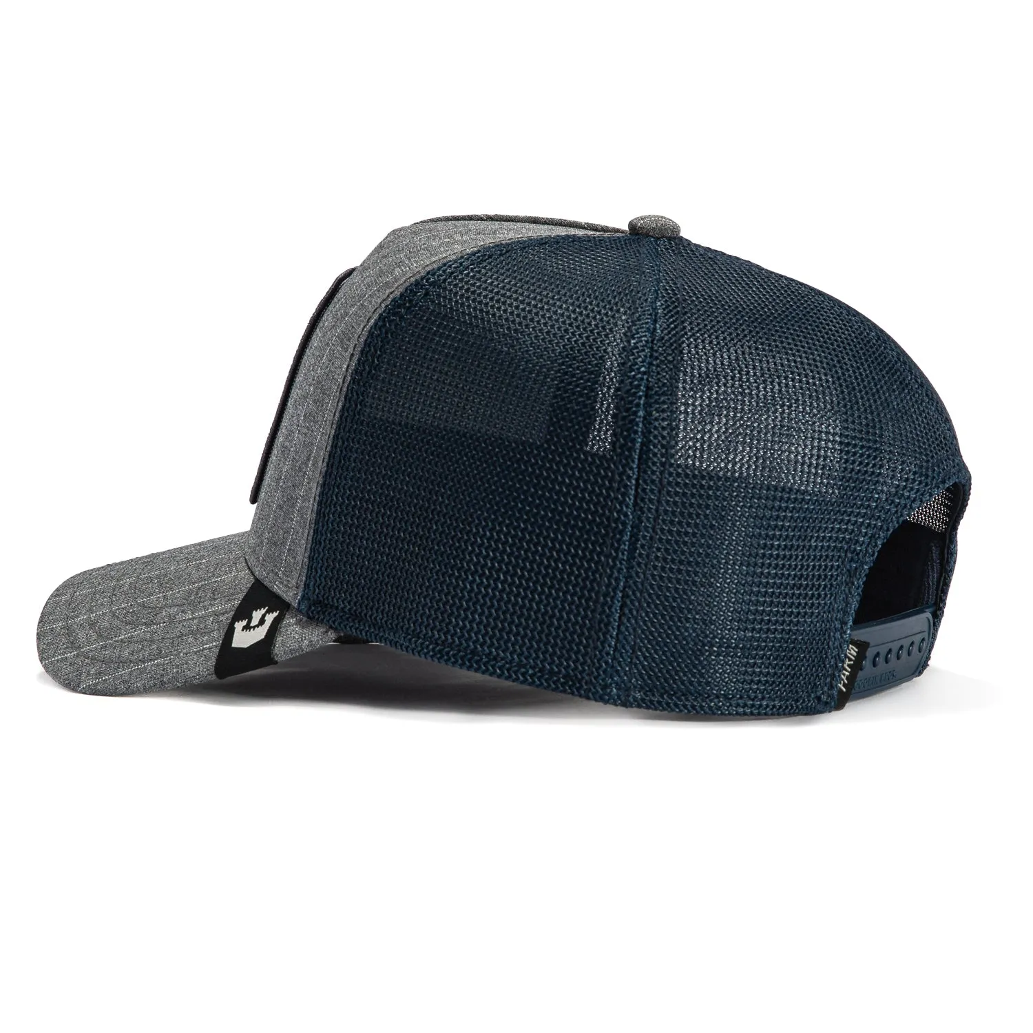 Goorin Bros Suited Champ Adjustable Trucker Snapback Hat - Graphite Pinstripe, Navy sold by Hat Club product image thumbnail 2