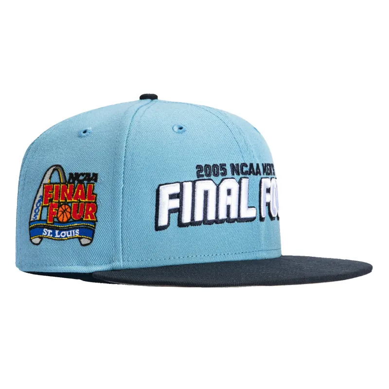 New Era 59Fifty UNC Tar Heels 2005 Final Four Patch Final Four Hat - Light Blue, Navy made by New Era