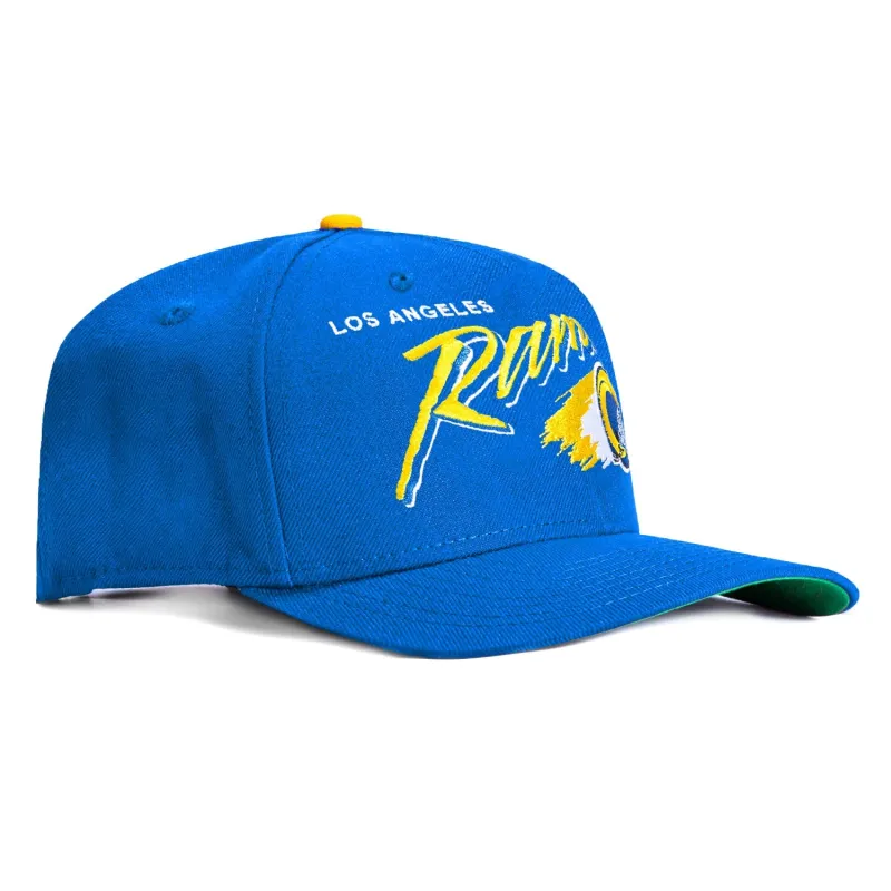 New Era 9Seventy Los Angeles Rams Vintage Brush Stretch Snapback Hat - Royal made by New Era