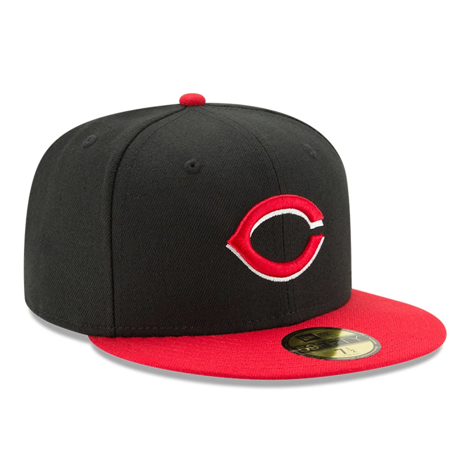 New Era 59Fifty Authentic Collection Cincinnati Reds Alternate Hat - Black, Red sold by Hat Club