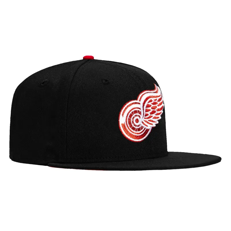 New Era 59Fifty Detroit Red Wings Team UV Hat - Black sold by Hat Club