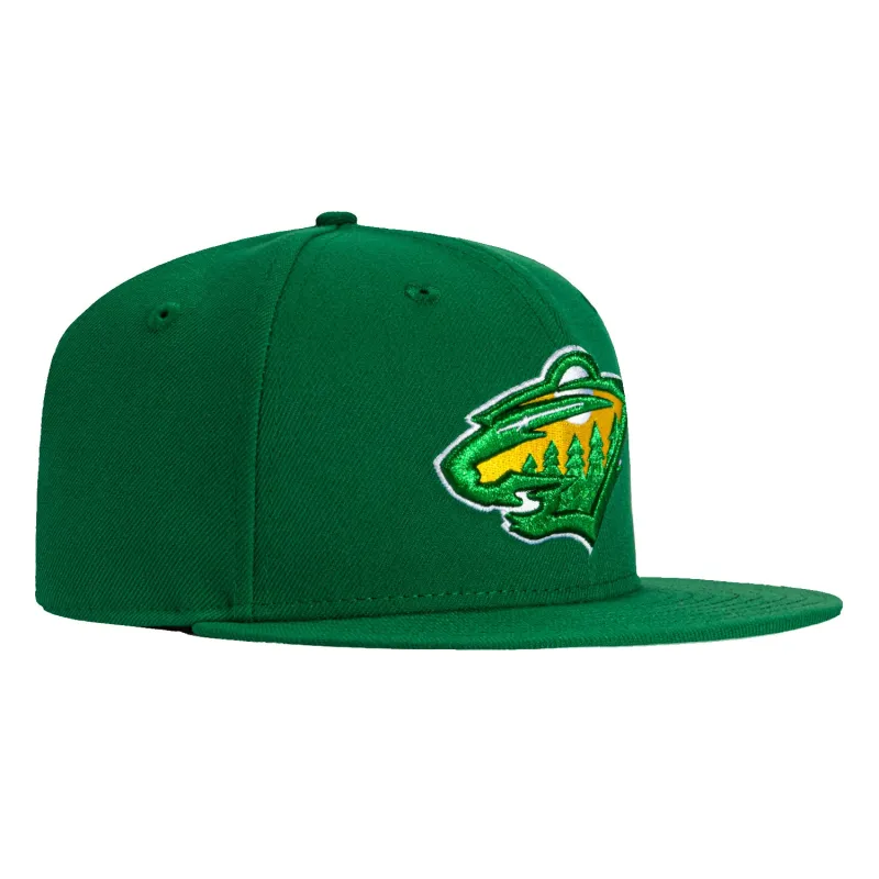 New Era 59Fifty Minnesota Wild Hat - Green, Gold sold by Hat Club