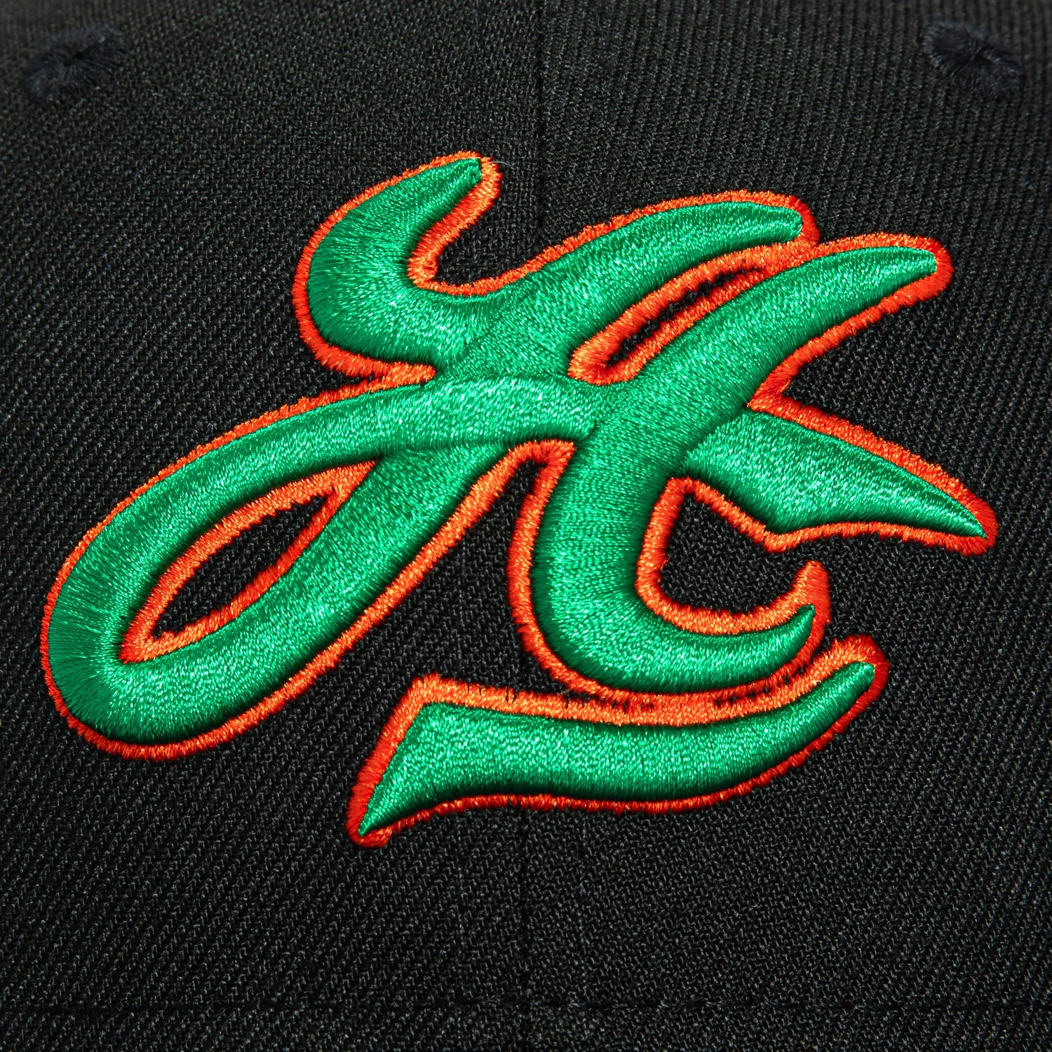 New Era 59Fifty Hawaii Rainbow Warriors 1990 H Hat - Black, Kelly, Orange sold by Hat Club product image thumbnail 4
