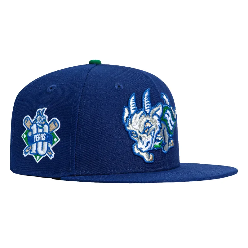 New Era 59Fifty Hartford Yard Goats 10th Anniversary Patch Hat - Royal sold by Hat Club