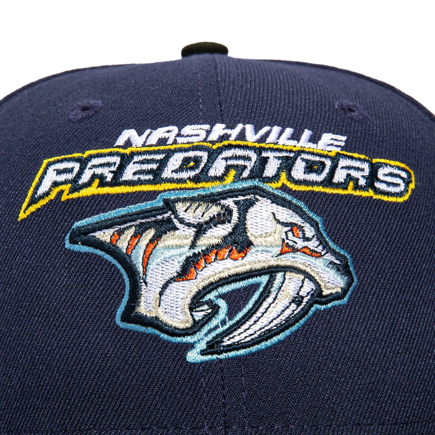 New Era 59Fifty Nashville Predators 10th Anniversary Patch Logo Hat - Light Navy, Black sold by Hat Club product image thumbnail 4