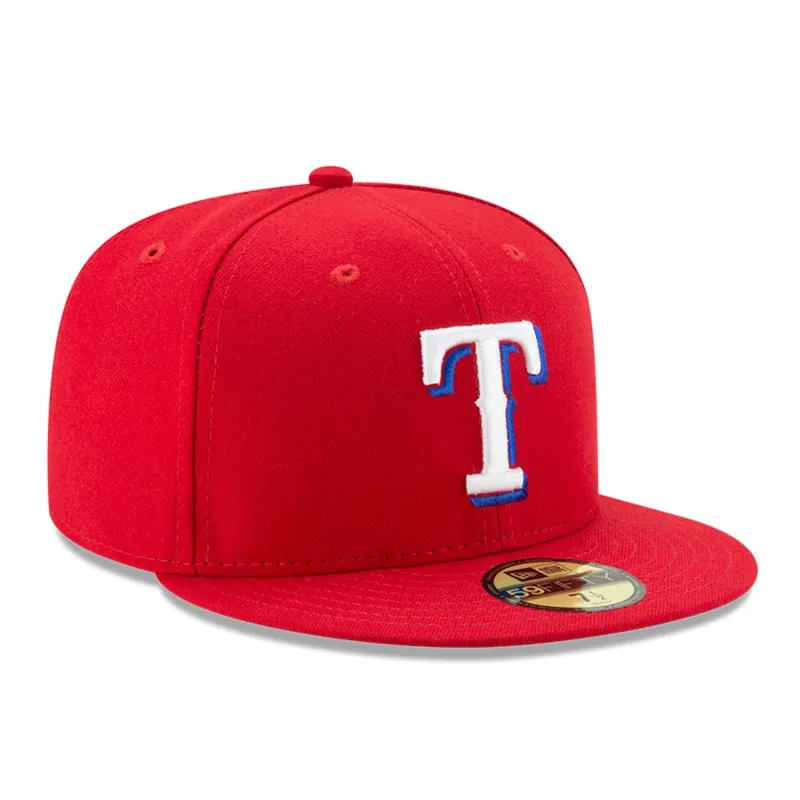 New Era 59Fifty Authentic Collection Texas Rangers Alternate Hat - Red made by New Era