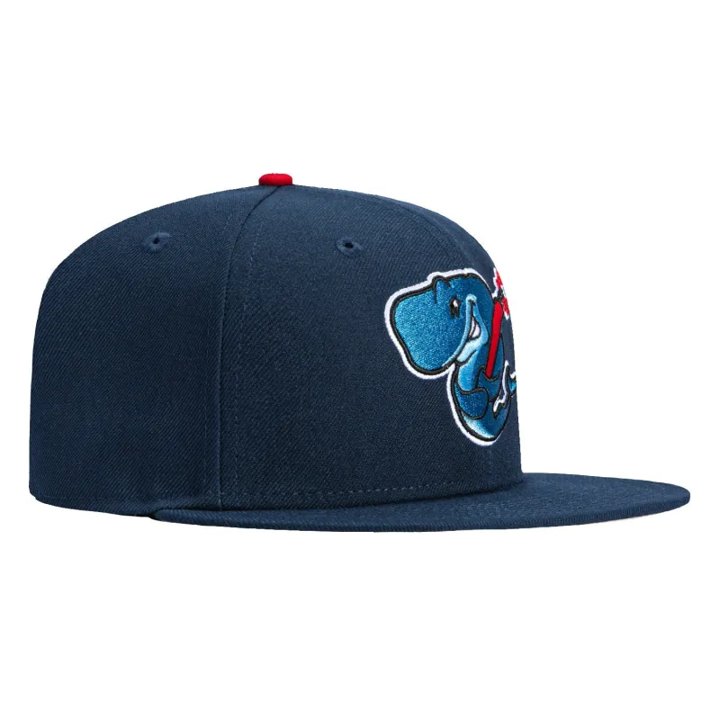 New Era 59Fifty Eugene Emeralds Exploding Whales Hat - Navy sold by Hat Club