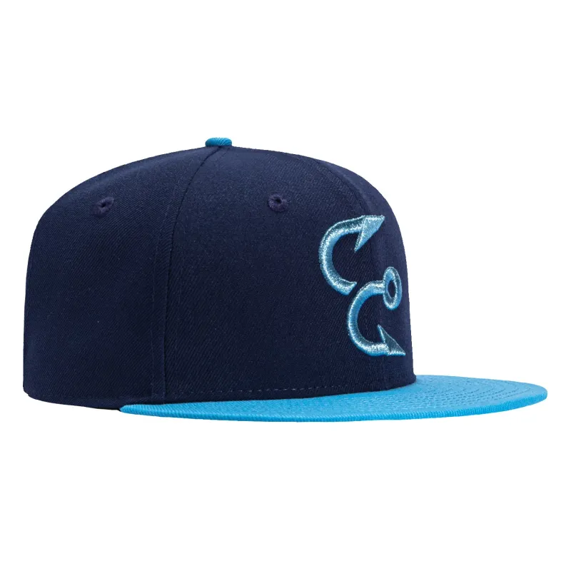 New Era 59Fifty Corpus Christi Hooks Hat - Light Navy, Light Blue sold by Hat Club
