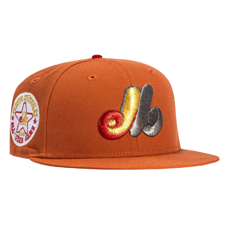 New Era 59Fifty Montreal Expos 1982 All Star Game Patch Hat - Burnt Orange sold by Hat Club
