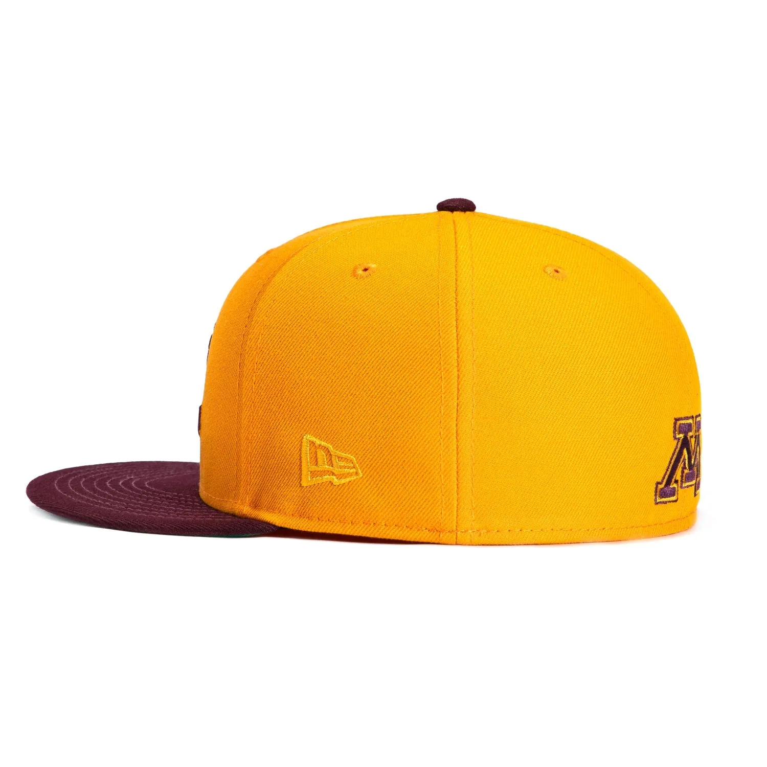 New Era 59Fifty Minnesota Gophers Hockey Hat - Gold, Maroon sold by Hat Club product image thumbnail 3