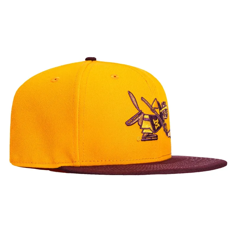 New Era 59Fifty Minnesota Gophers Hockey Hat - Gold, Maroon made by New Era