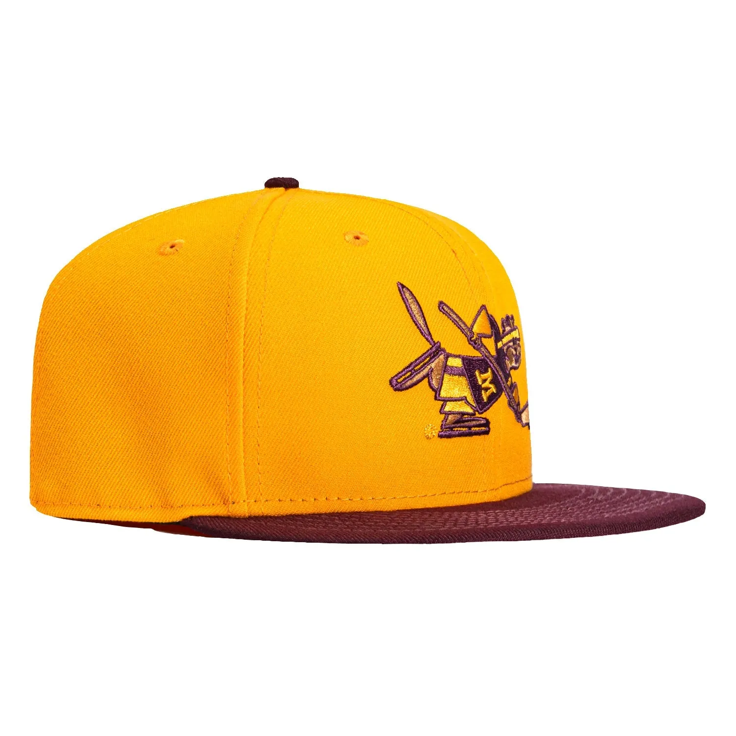 New Era 59Fifty Minnesota Gophers Hockey Hat - Gold, Maroon sold by Hat Club