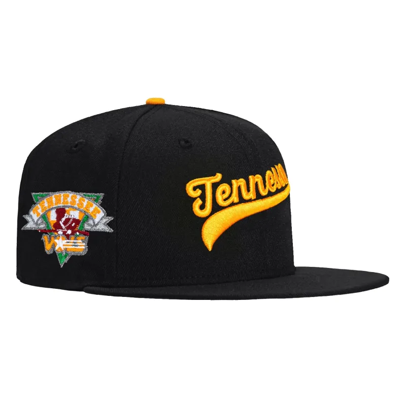 New Era 59Fifty Tennessee Vols Logo Patch Script Hat - Black made by New Era