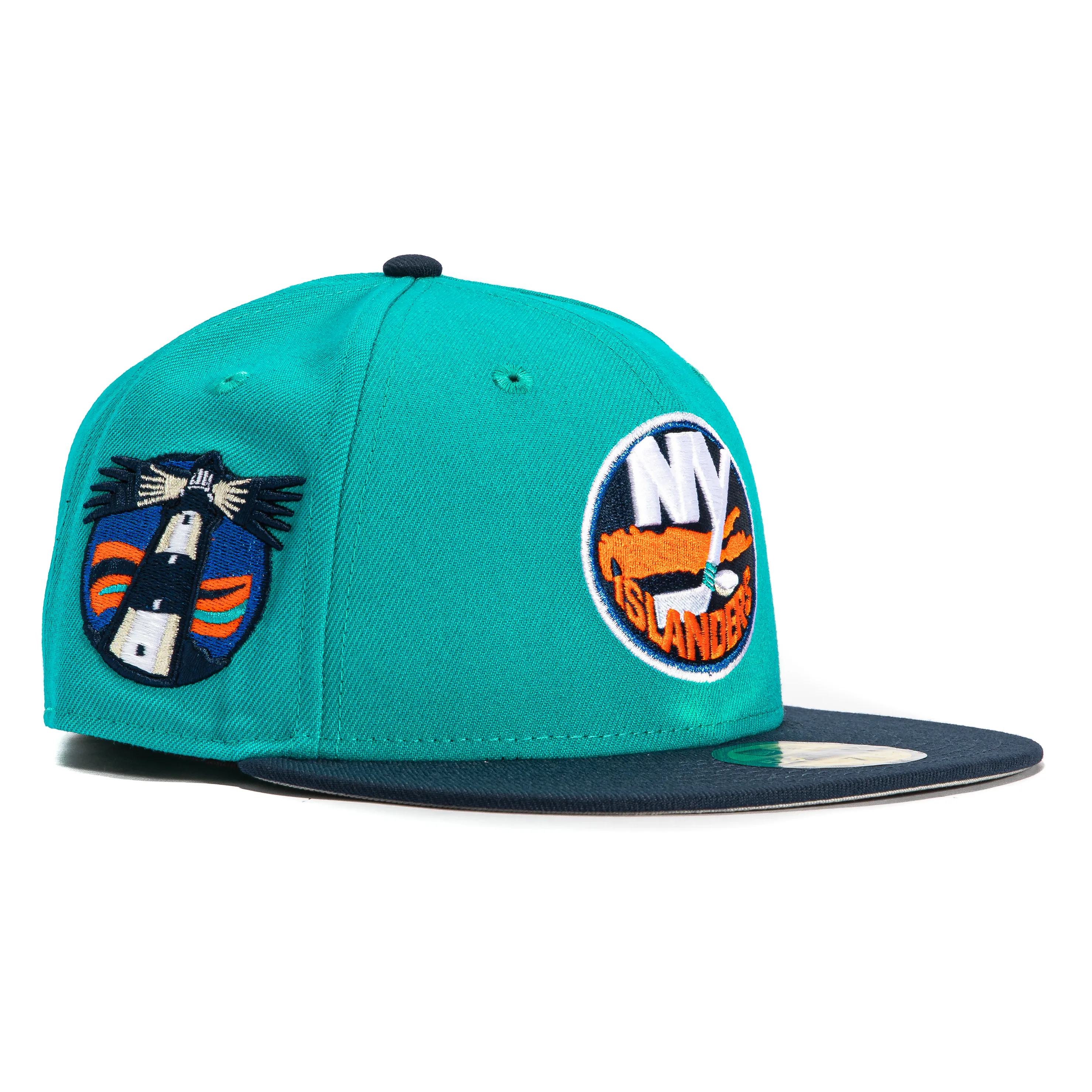 New Era 59Fifty New York Islanders Logo Patch 1995 Alternate Hat - Teal, Navy sold by Hat Club