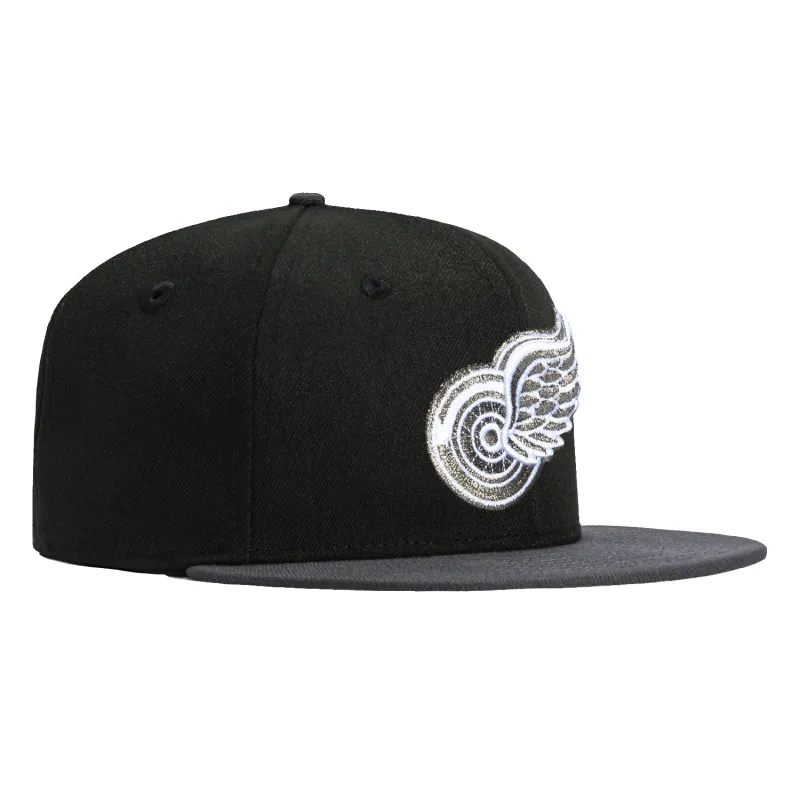 New Era 59Fifty Detroit Red Wings Hat - Black, Graphite made by New Era