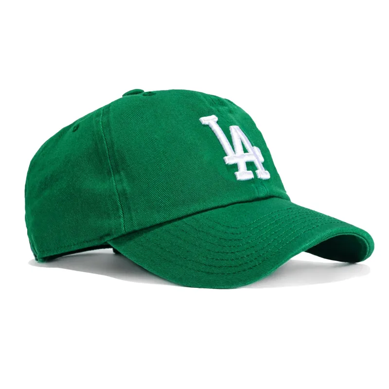 47 Brand Los Angeles Dodgers Cleanup Adjustable Hat - Kelly Green, White made by 47