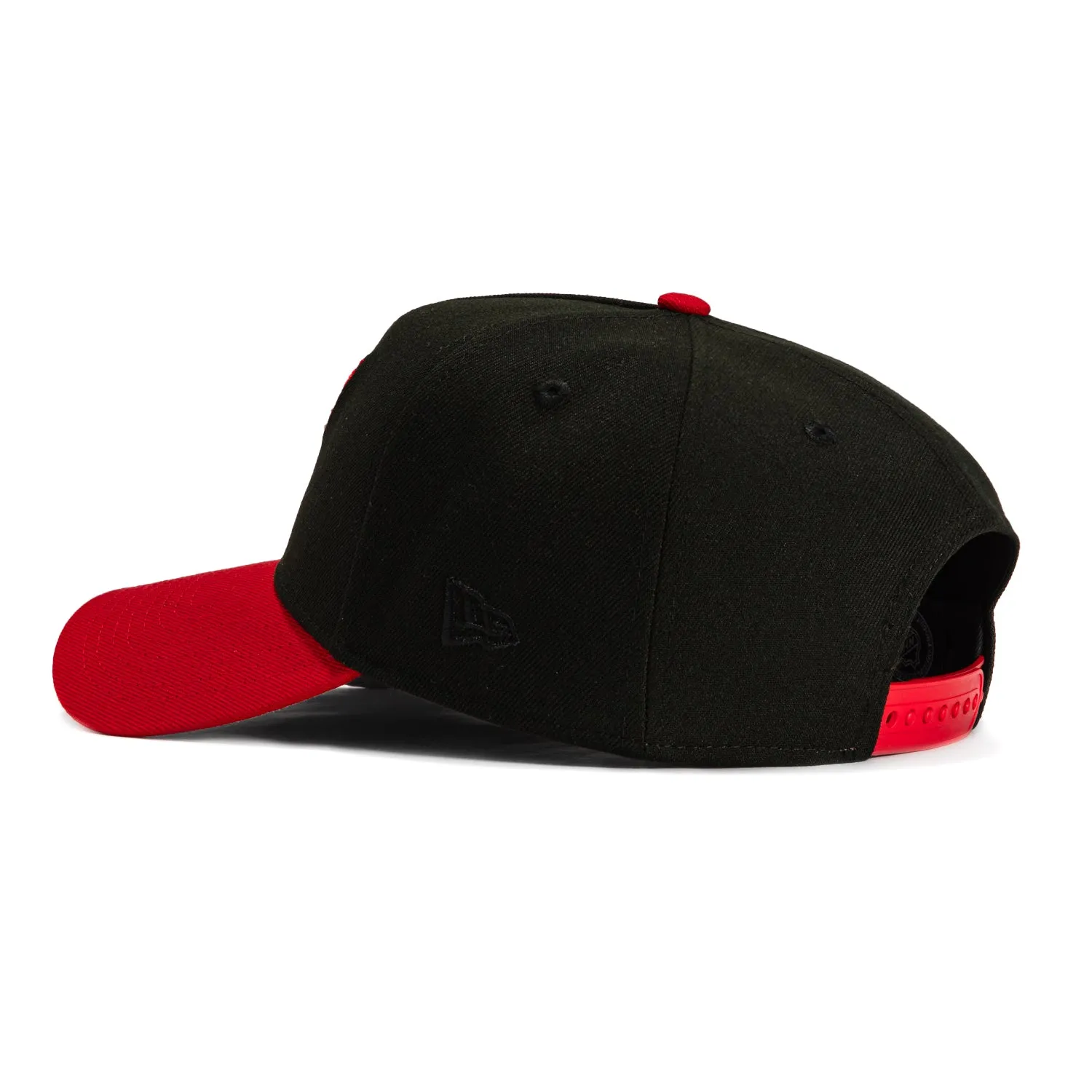 New Era 9Forty A-Frame Detroit Red Wings Word Logo Patch Snapback Hat - Black, Red sold by Hat Club product image thumbnail 2