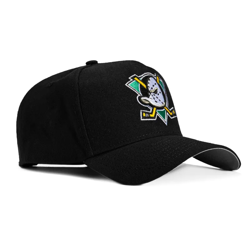 New Era 9Forty A-Frame Anaheim Ducks Snapback Hat - Black sold by Hat Club
