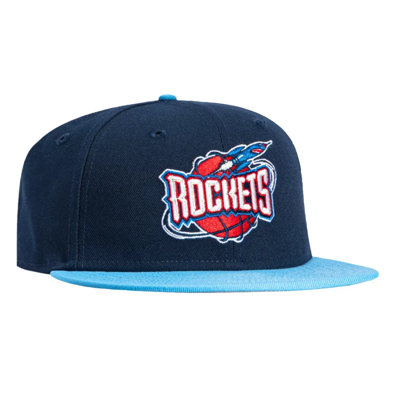 New Era 59Fifty Houston Rockets 1996 Hat - Navy, Light Blue sold by Hat Club
