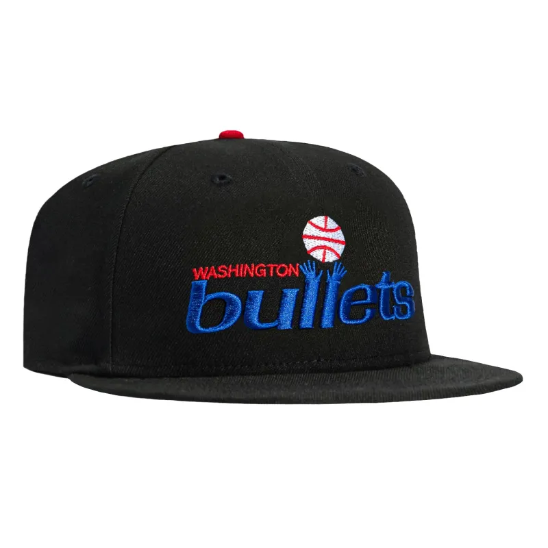 New Era 59Fifty Washington Bullets Logo Hat - Black sold by Hat Club