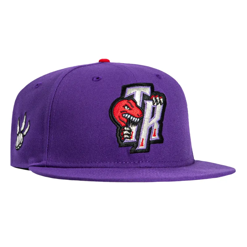 New Era 59Fifty Toronto Raptors Logo Patch 1995 TR Hat - Purple sold by Hat Club