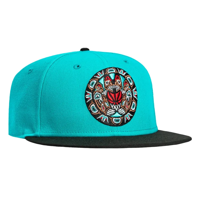 New Era 59Fifty Memphis Grizzlies 1995 Circle Logo Hat - Teal, Black sold by Hat Club