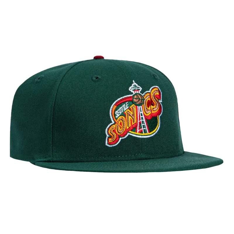 New Era 59Fifty Seattle Sonics 1995 Logo Hat - Green sold by Hat Club