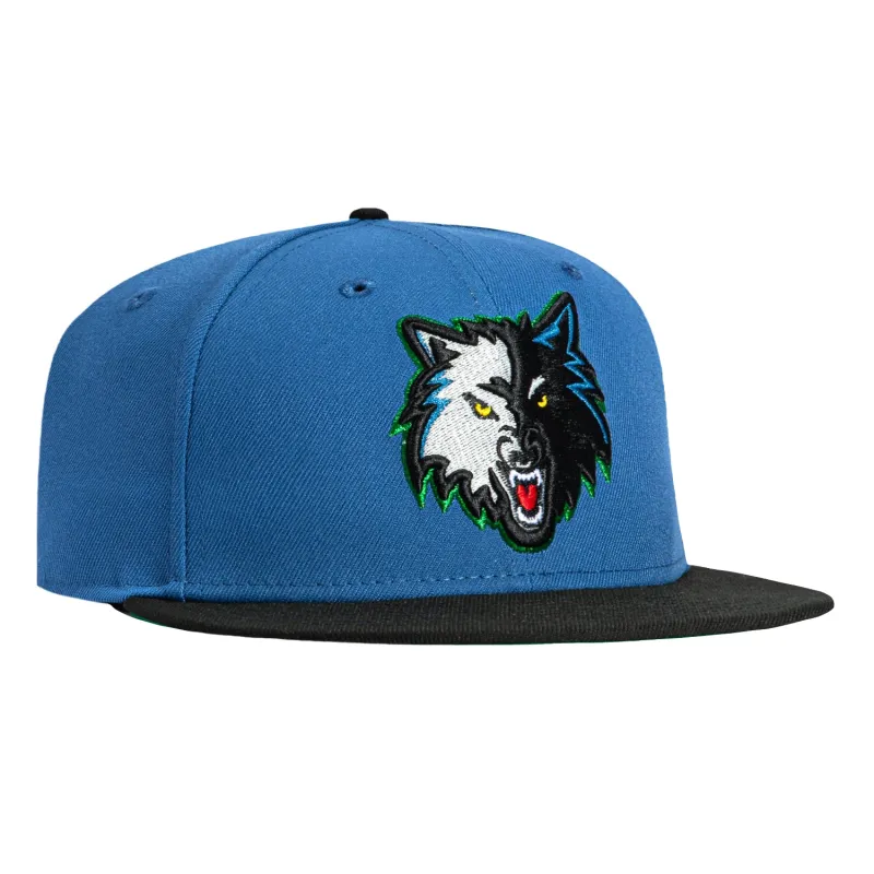 New Era 59Fifty Minnesota Timberwolves 1996 Alternate Hat - Indigo, Black sold by Hat Club