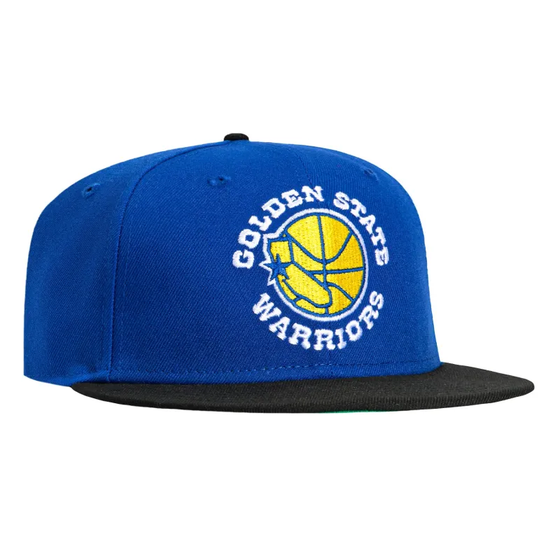 New Era 59Fifty Golden State Warriors 1975 Hat - Royal, Black sold by Hat Club