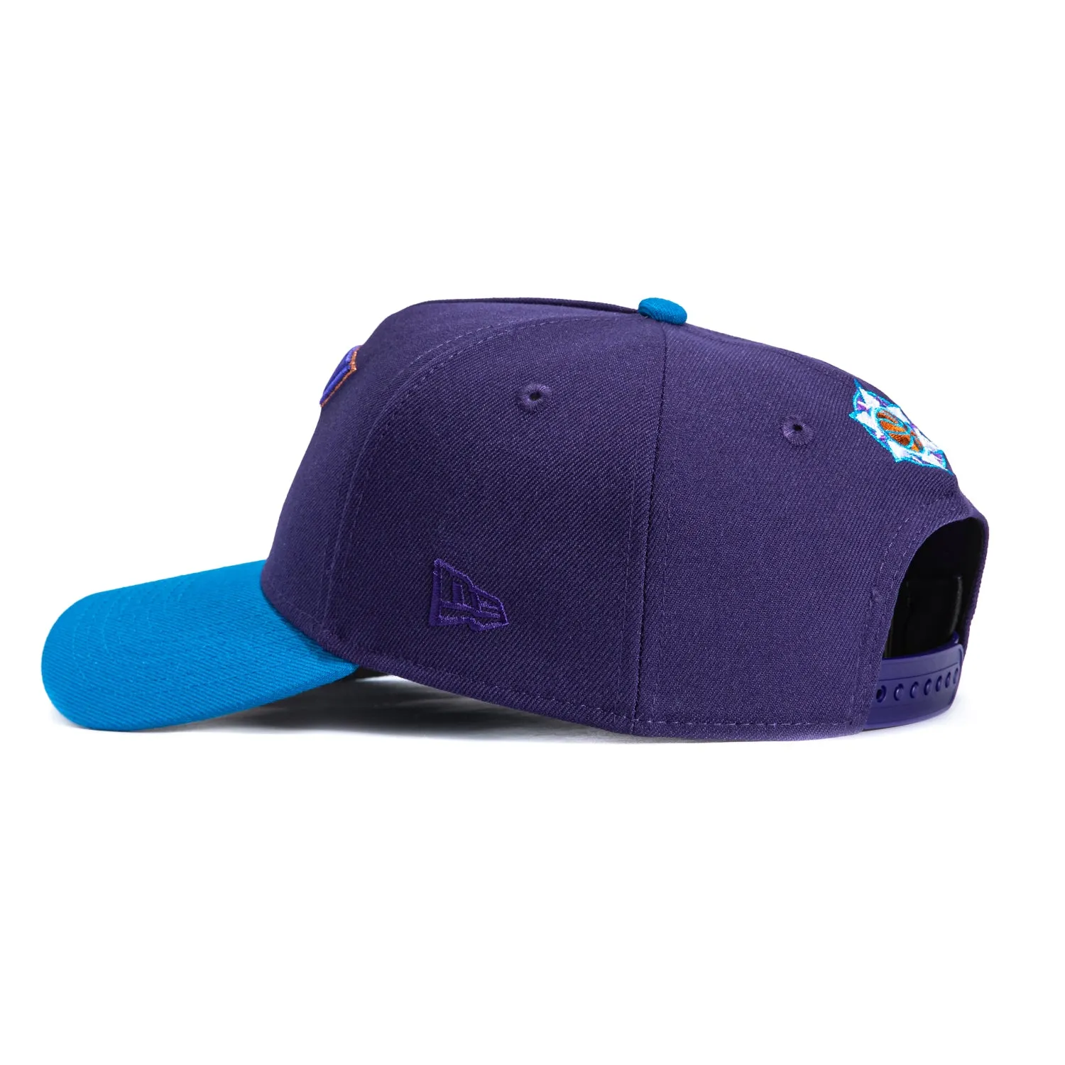 New Era 9Forty A-Frame Utah Jazz 1998 NBA Finals Patch Alternate Snapback Hat - Purple, Neon Blue sold by Hat Club product image thumbnail 2