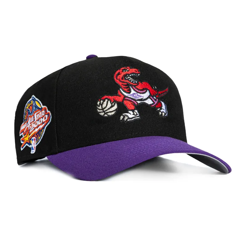 New Era 9Forty A-Frame Toronto Raptors 2000 All Star Game Patch 1995 Alternate Snapback Hat - Black, Purple sold by Hat Club
