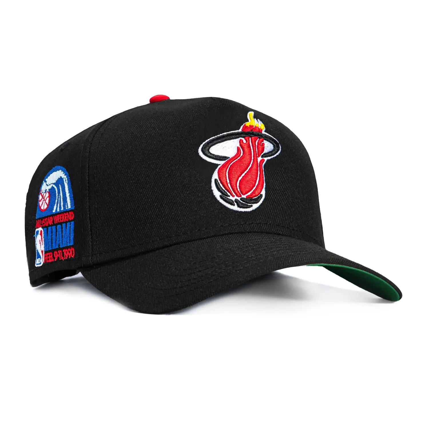 New Era 9Forty A-Frame Miami Heat 1990 All Star Game Patch Snapback Hat - Black sold by Hat Club