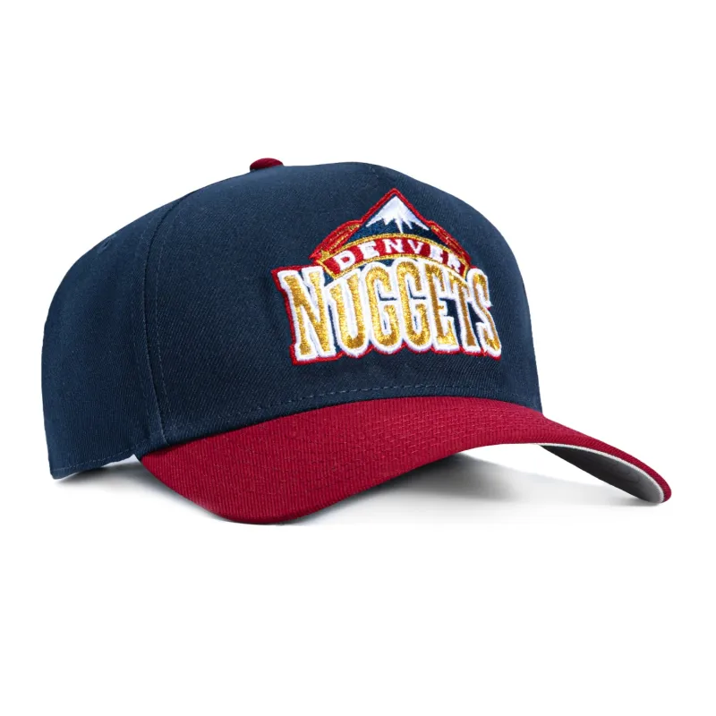 New Era 9Forty A-Frame Denver Nuggets 1994 Snapback Hat - Navy, Cardinal made by New Era