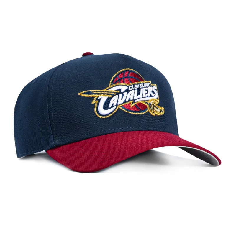 New Era 9Forty A-Frame Cleveland Cavaliers 2003 Snapback Hat - Navy, Cardinal sold by Hat Club