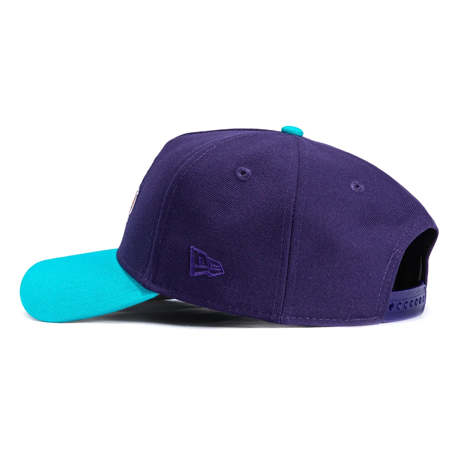 New Era 9Forty A-Frame Charlotte Hornets 1991 All Star Game Patch Snapback Hat - Purple, Teal sold by Hat Club product image thumbnail 2
