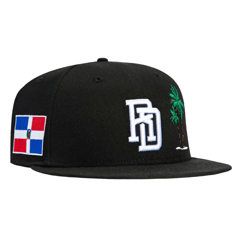New Era 59Fifty Dominican Republic Flag Patch Tree Hat - Black sold by Hat Club