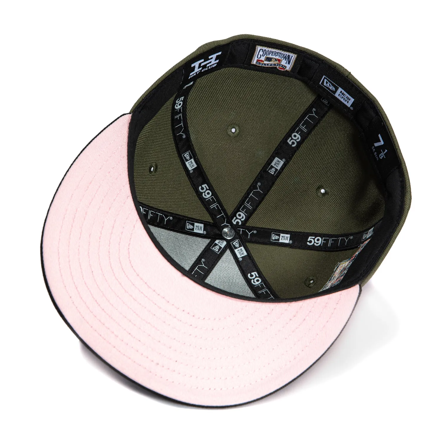 New Era 59Fifty Philadelphia Phillies 1996 All Star Game Patch Pink UV Hat - Olive, Black sold by Hat Club product image thumbnail 2