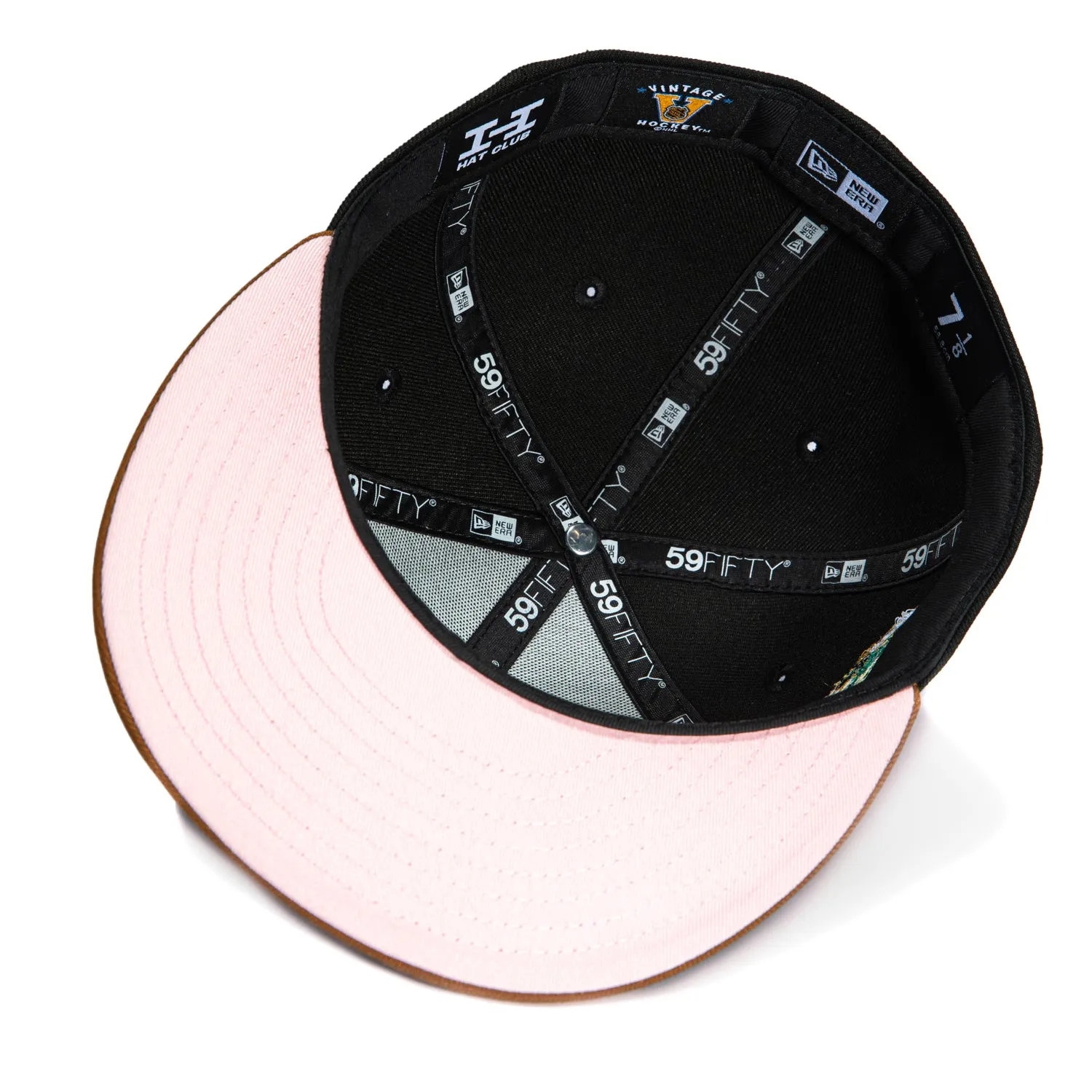 New Era 59Fifty Dallas Stars 20th Anniversary Patch 2003 Alternate Pink UV Hat - Black, Khaki sold by Hat Club product image thumbnail 2