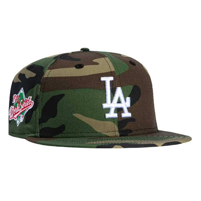 New Era 59Fifty Los Angeles Dodgers 1988 World Series Patch Hat - Camo sold by Hat Club