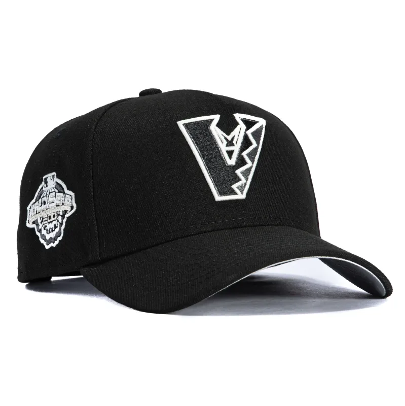New Era 9Forty A-Frame Arizona Diamondbacks 2001 World Series Patch Snapback Upside Down Hat - Black, White sold by Hat Club