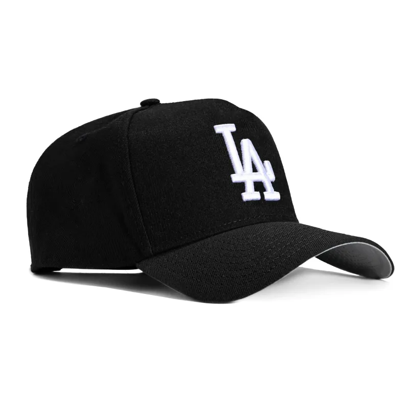 New Era 9Forty A-Frame Los Angeles Dodgers Snapback Hat - Black, White sold by Hat Club