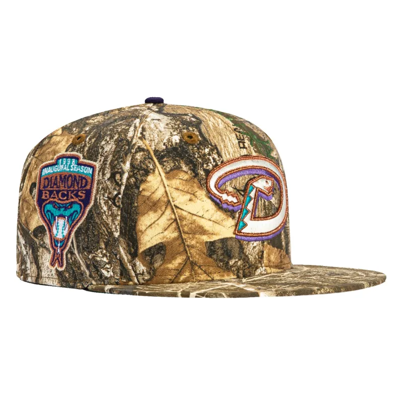New Era 59Fifty Arizona Diamondbacks Inaugural Patch D Hat - Realtree sold by Hat Club